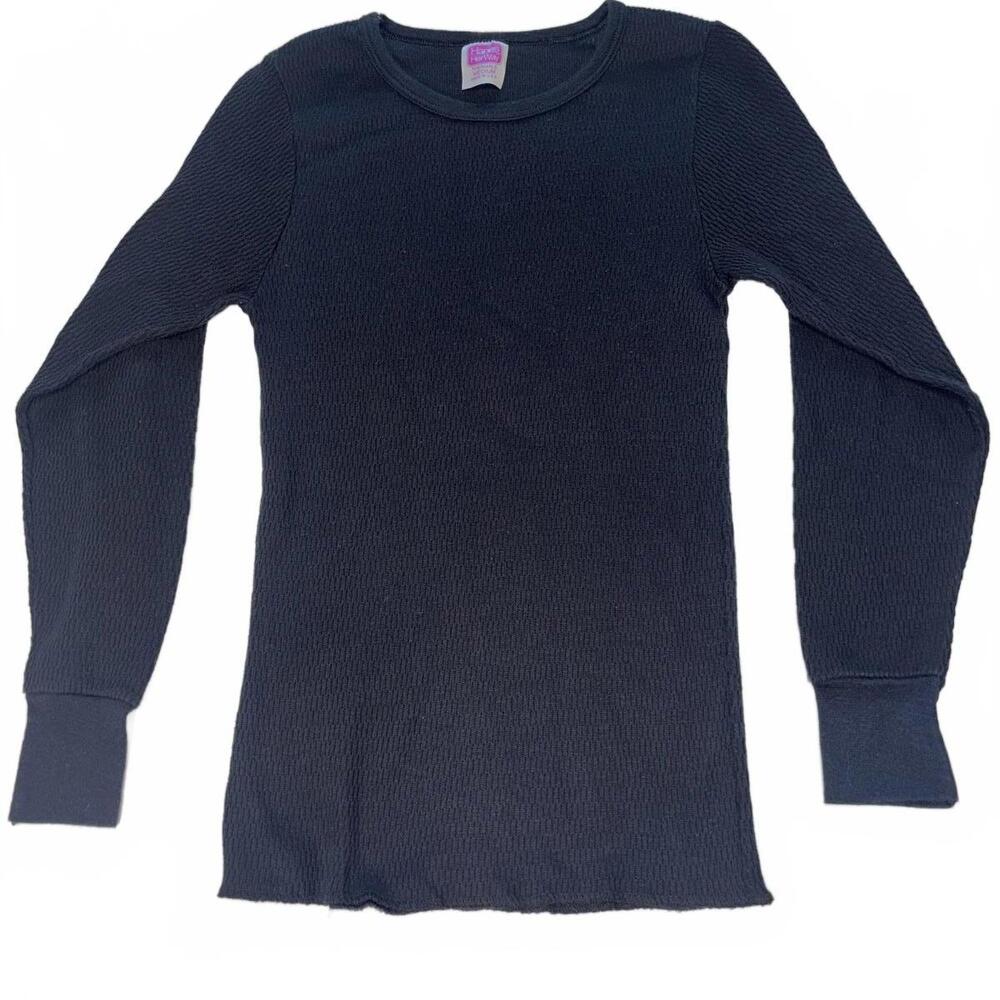 Hanes Her Way Women's Thermal Long Sleeve Top - Medium